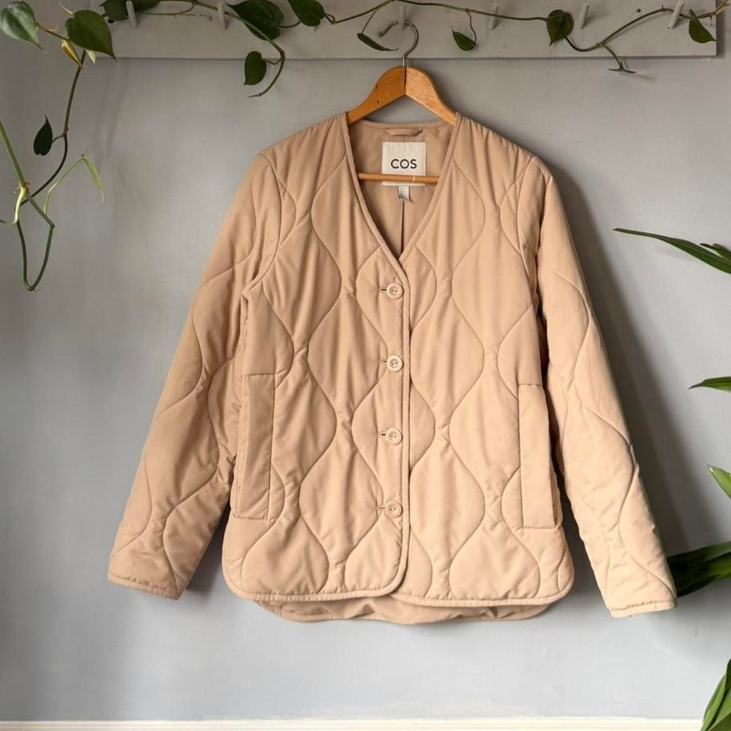 Beige Quilted Liner Jacket (XS)
