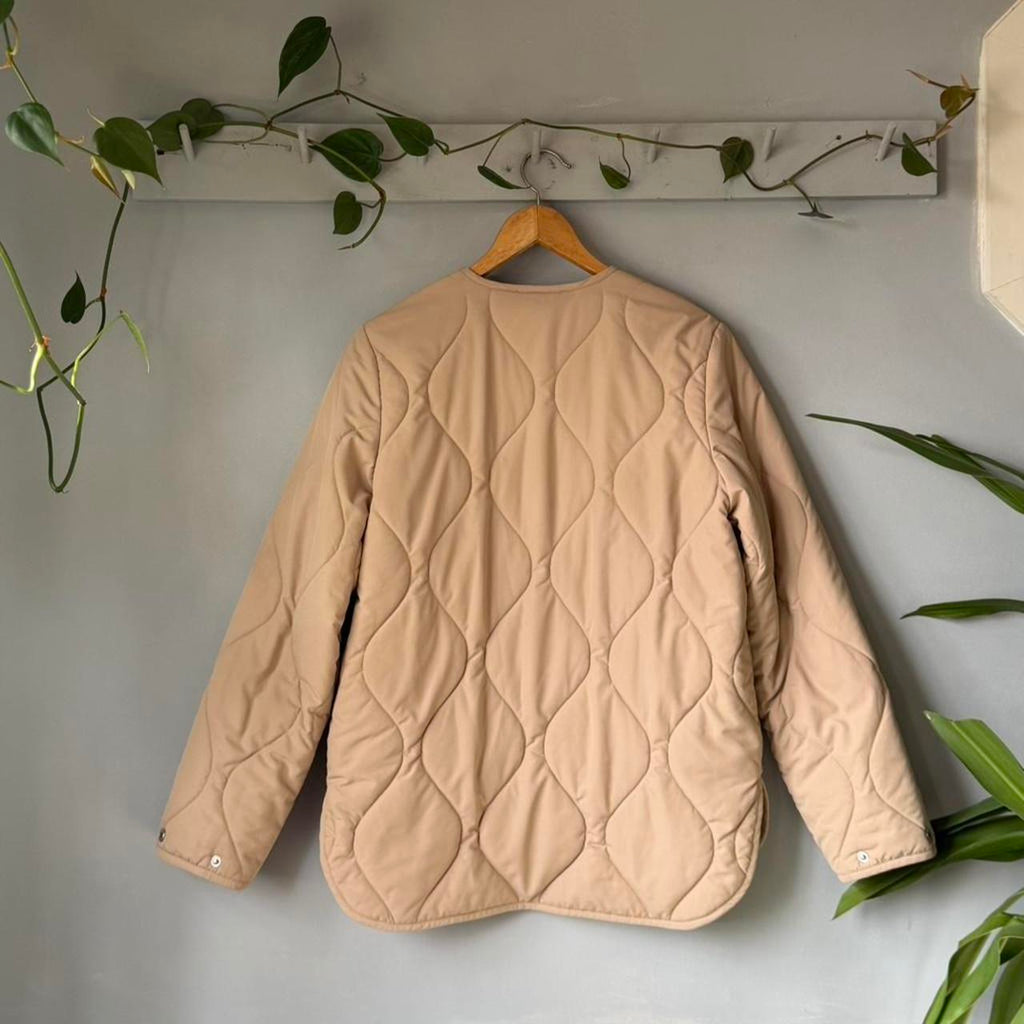 Beige Quilted Liner Jacket (XS)