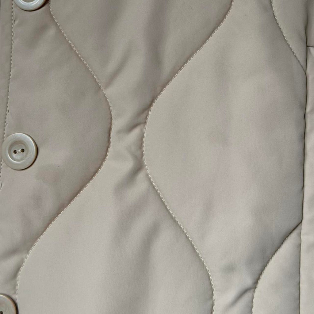 Beige Quilted Liner Jacket (XS)