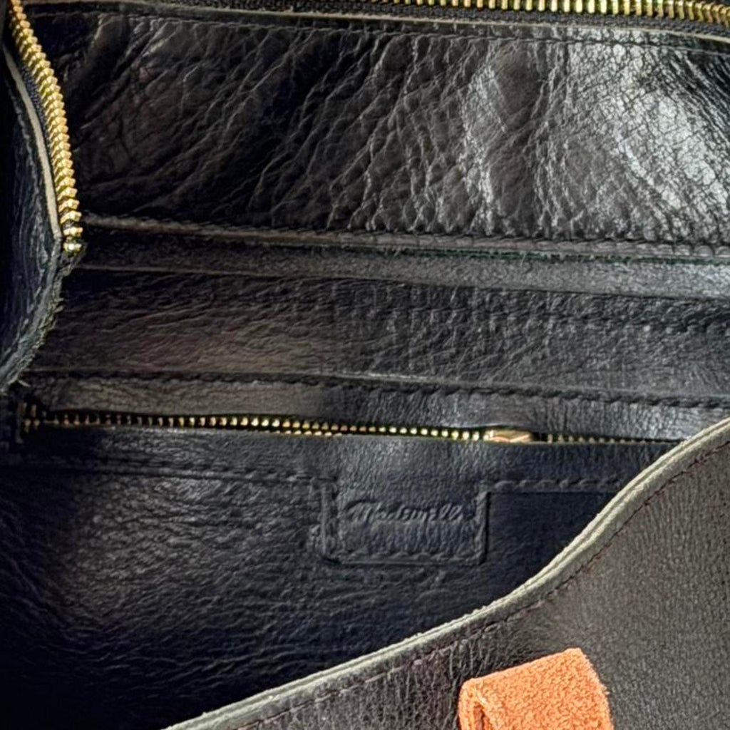 Madewell Leather Large Zip Top Transport Tote