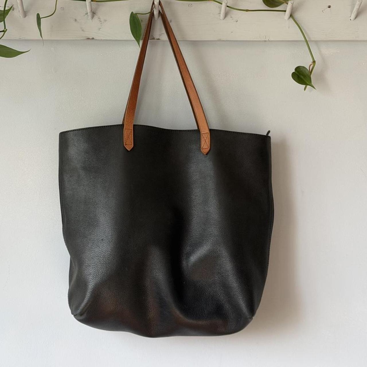 Madewell Leather Large Zip Top Transport Tote