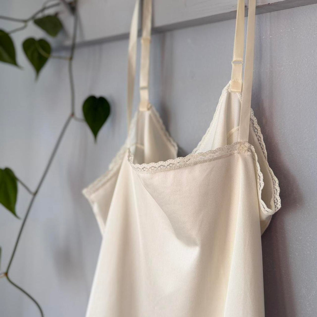Vintage Cream Lace Camisole (S)