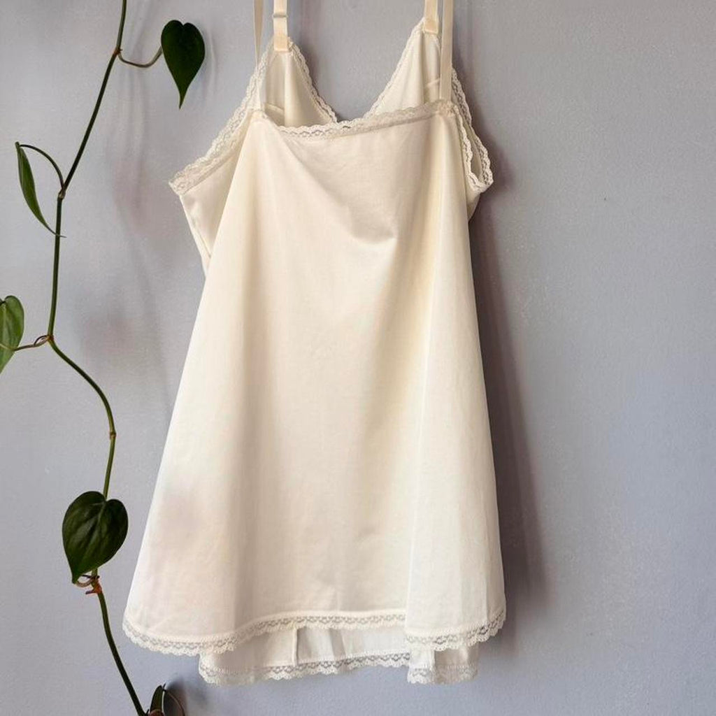Vintage Cream Lace Camisole (S)