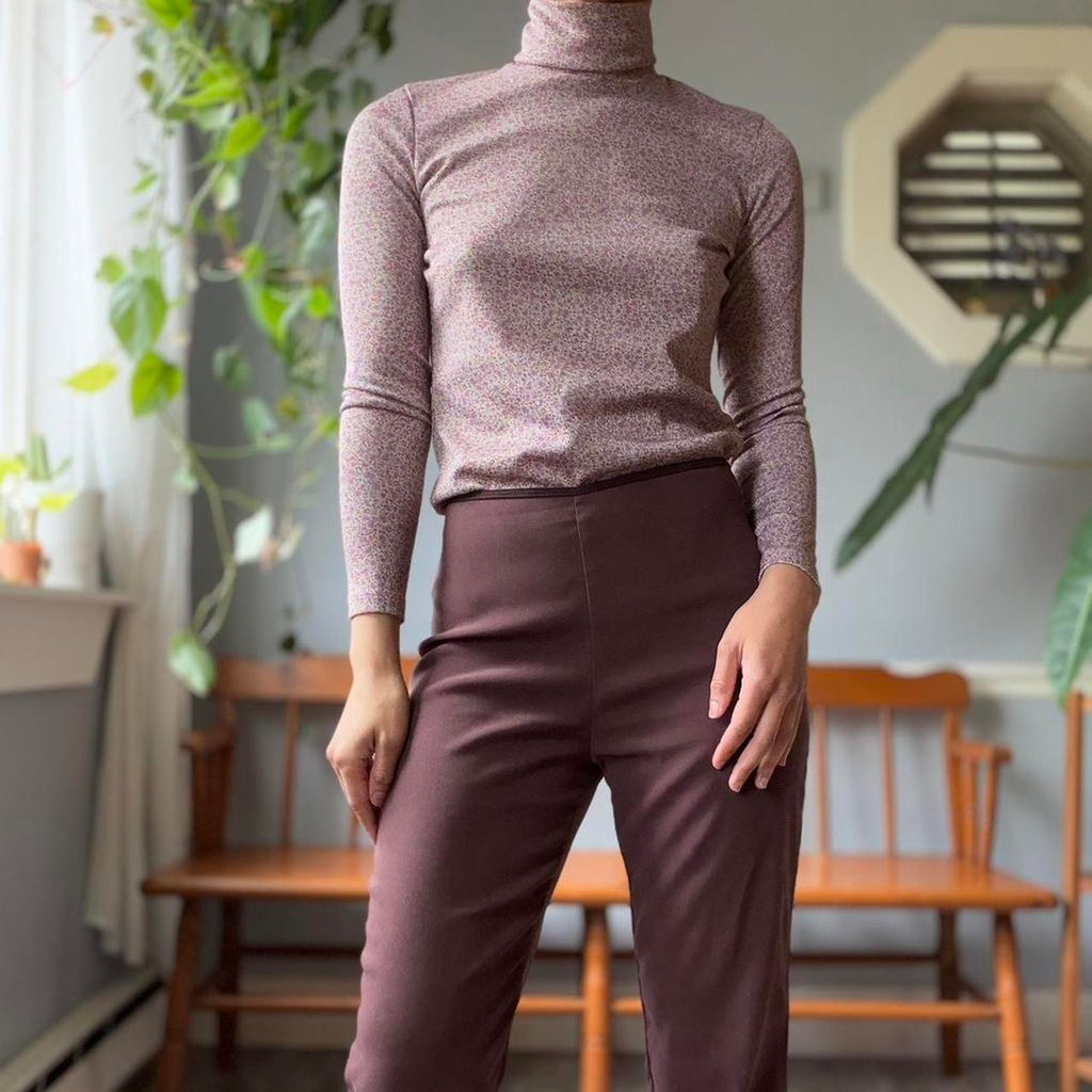 Paul & Joe Shimmering Floral Turtleneck (XS/S)