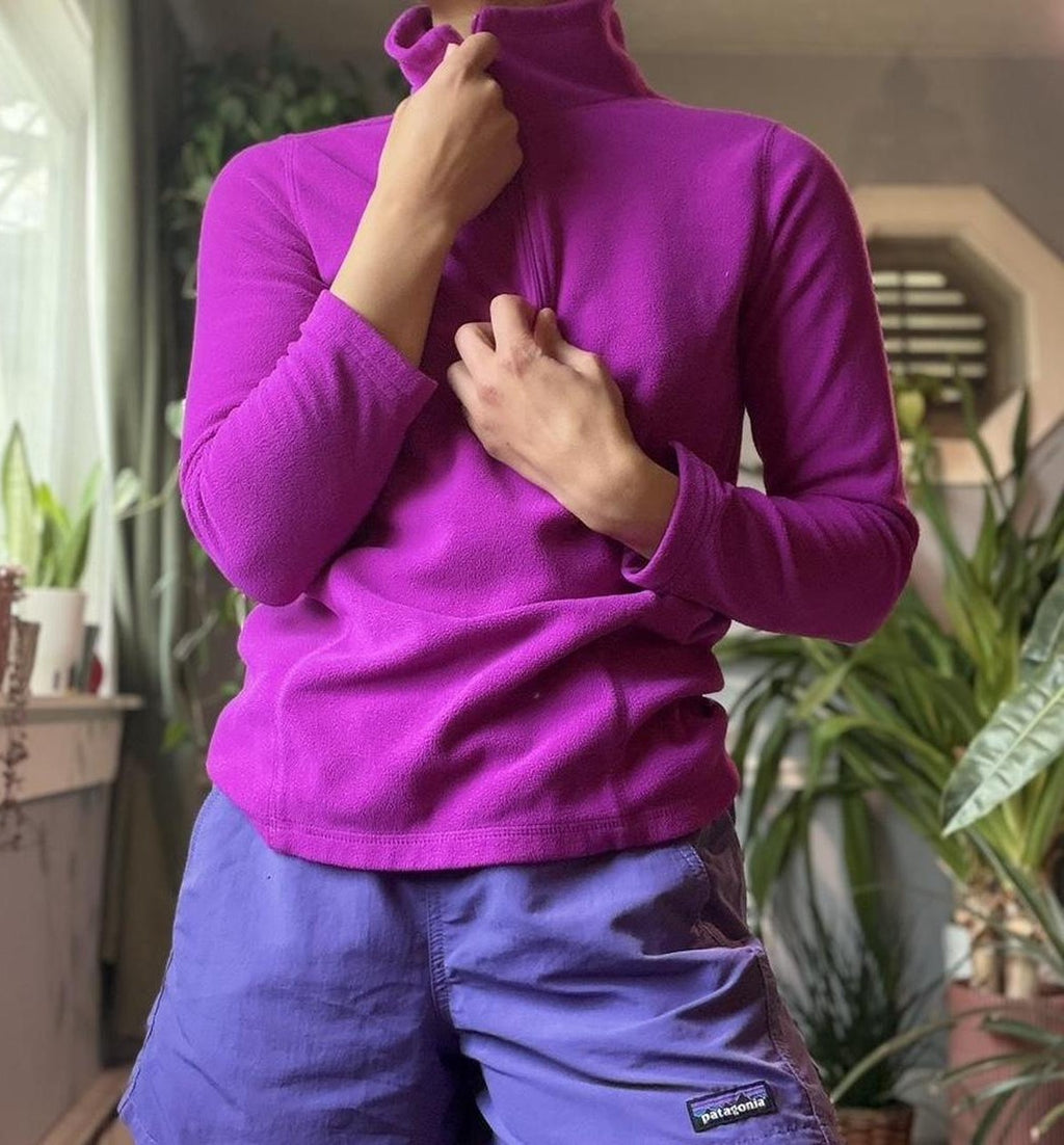 Fuchsia Fleece Quarter Zip (S)