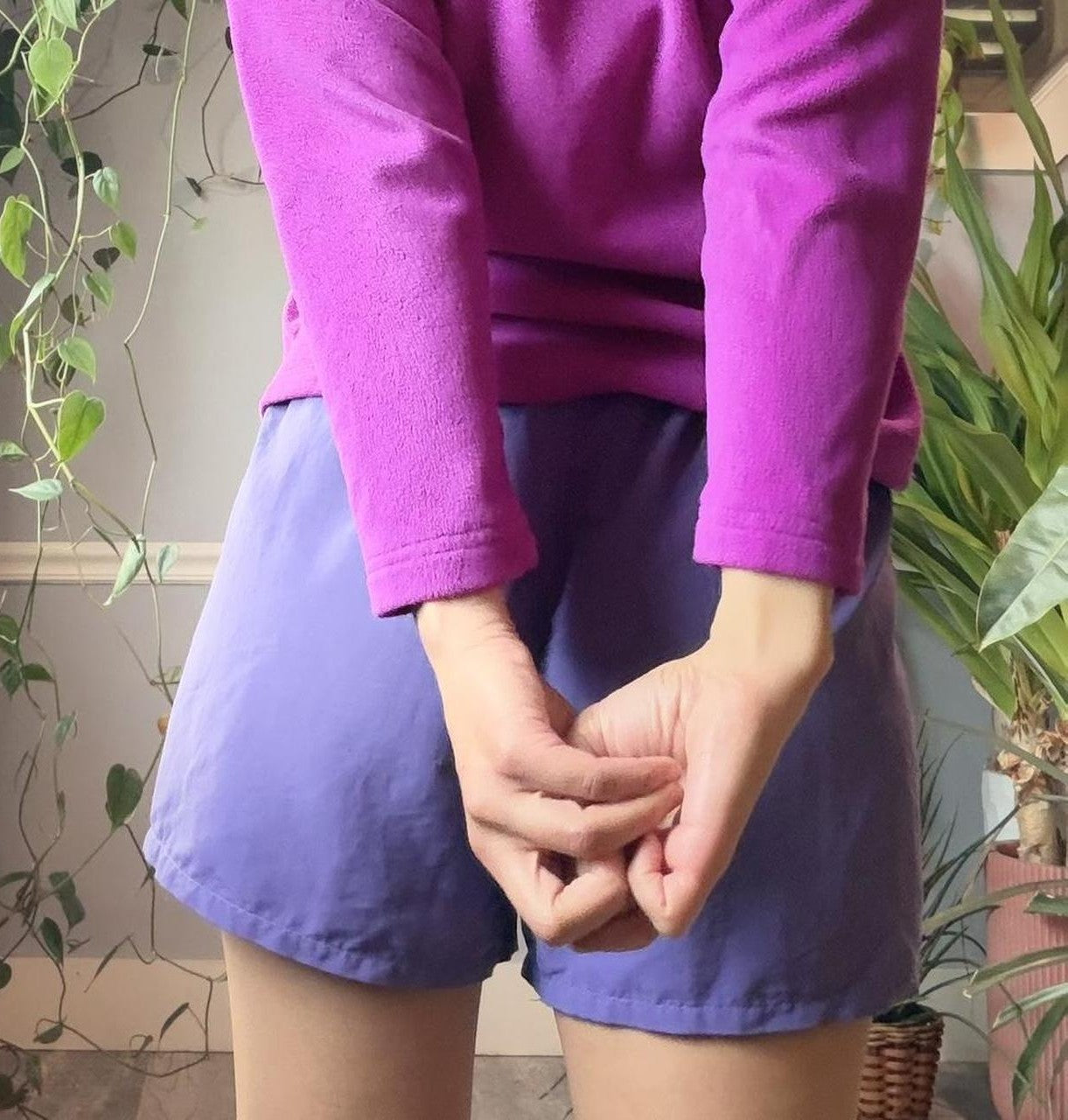 Fuchsia Fleece Quarter Zip (S)