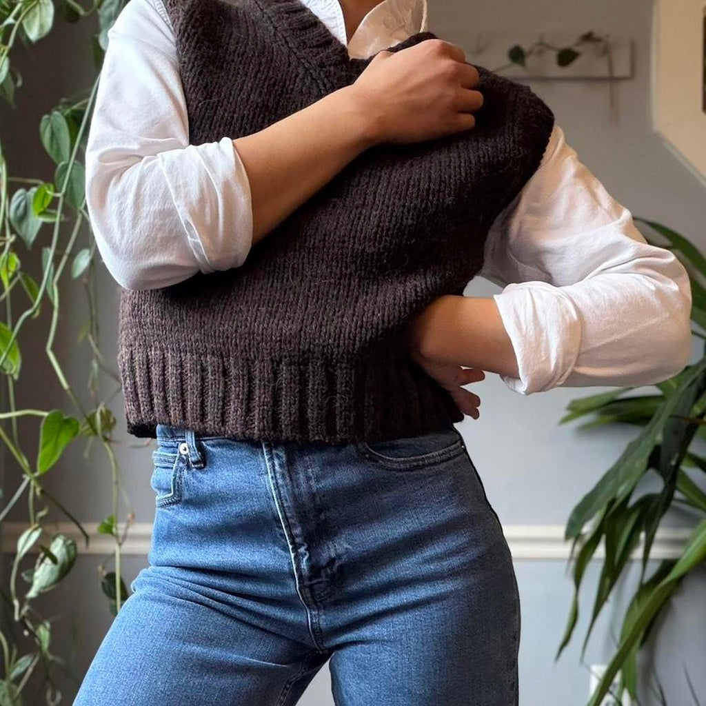 Souer Wool Knit Sweater Vest (S)