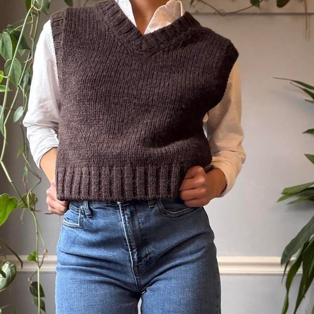 Souer Wool Knit Sweater Vest (S)