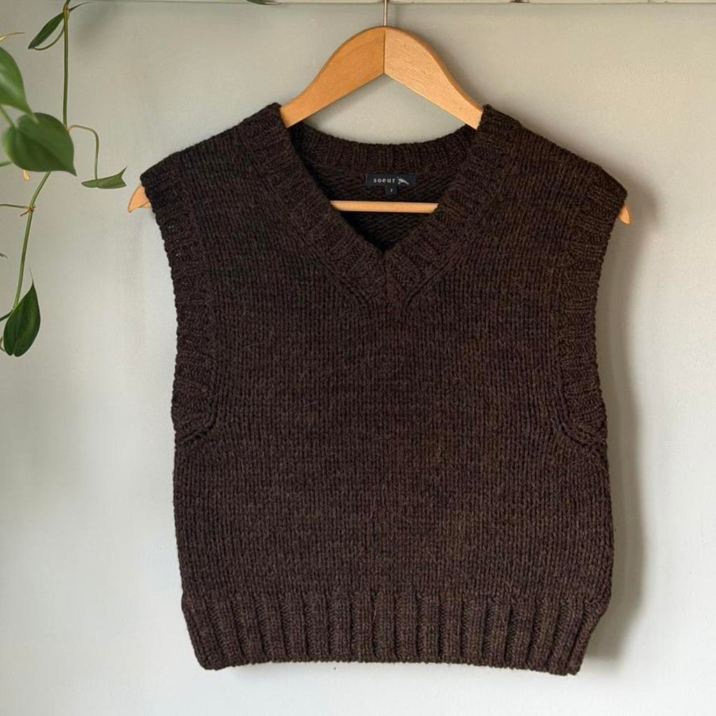 Souer Wool Knit Sweater Vest (S)