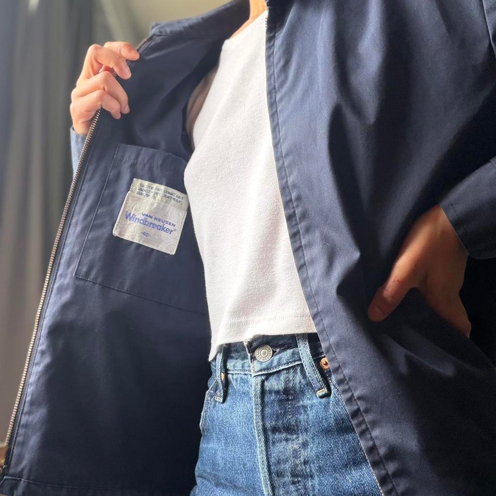 Vintage Navy Utility Jacket (M)