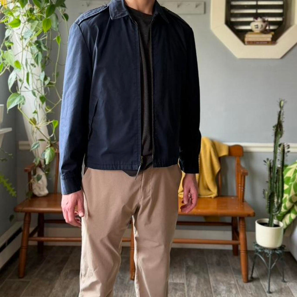 Vintage Navy Utility Jacket (M)