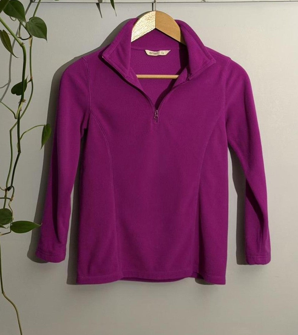 Fuchsia Fleece Quarter Zip (S)